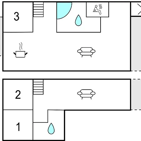 公寓 Nice In W/ Sauna And 3 Bedrooms *